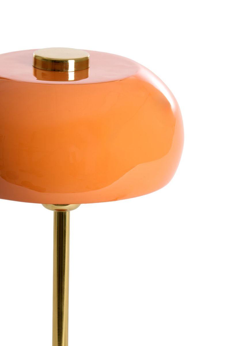 Oranje glanzende moderne tafellamp Light & Living Surin - Afbeelding 4