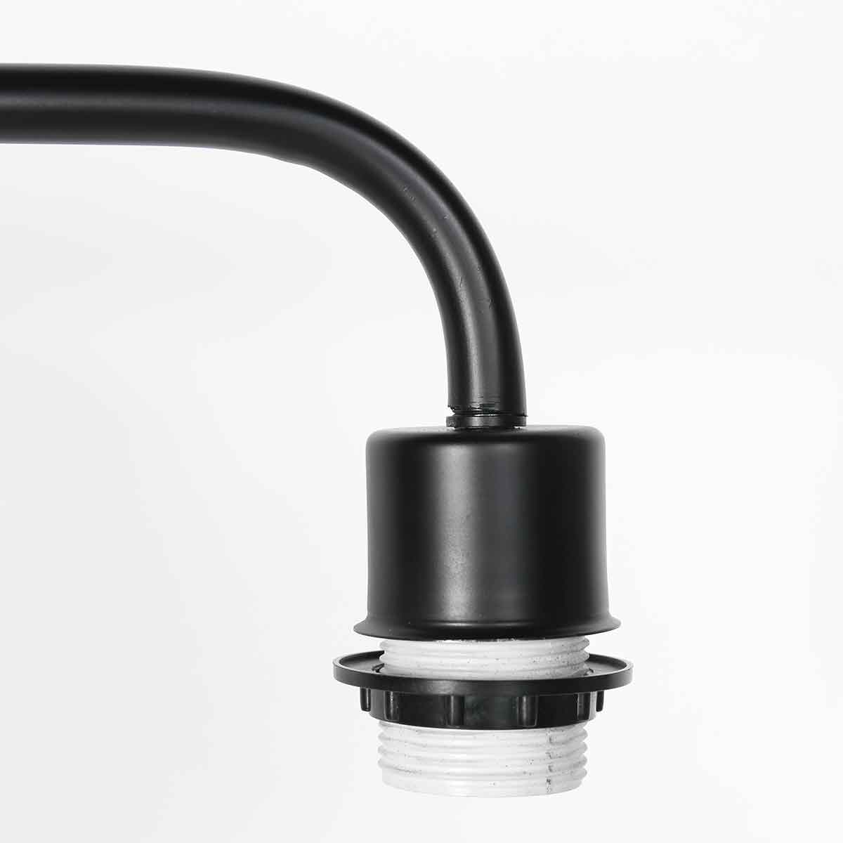 Zwarte vloerlamp trendy linnen kap Steinhauer Bloeba - Afbeelding 4