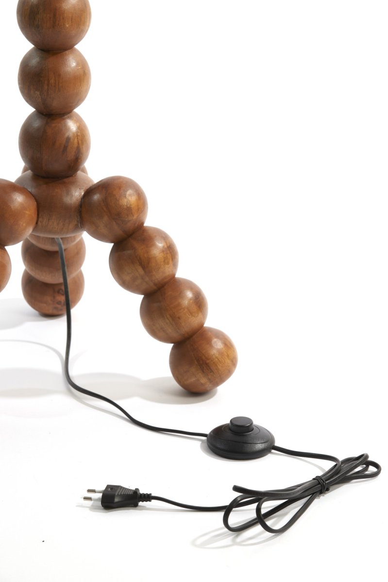 Houten lampvoet met boldesign Light & Living Veglio - Afbeelding 7