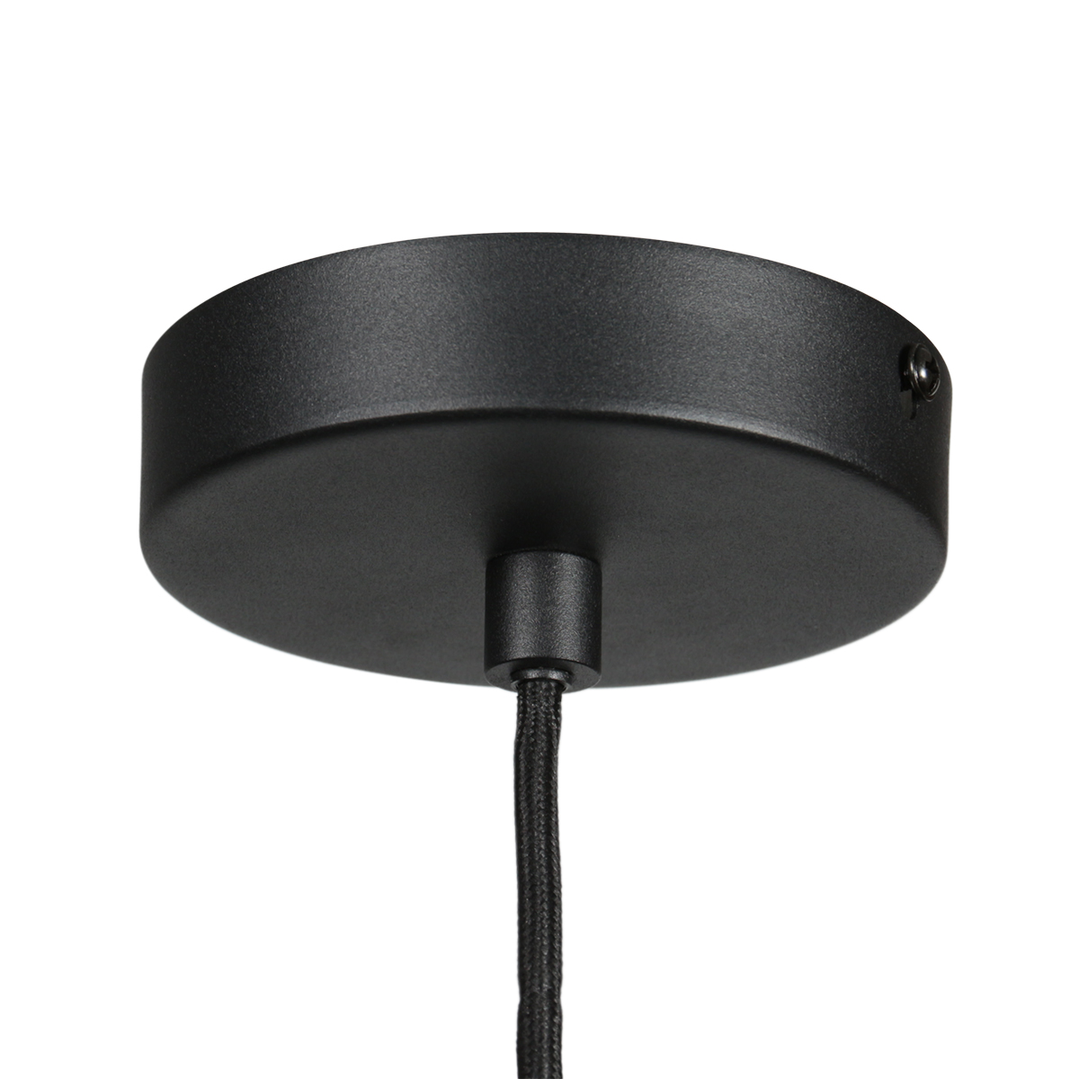 Zwarte hanglamp met E27 fitting en verstelbaar snoer Mexlite HaloSwap - Afbeelding 6