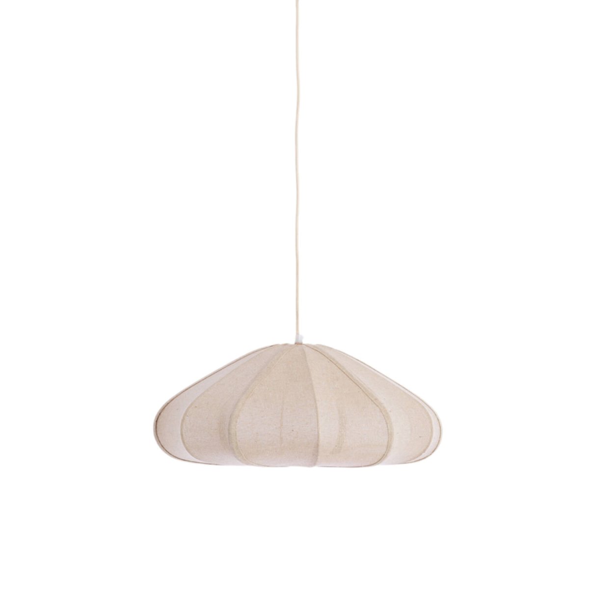 Beige stoffen hanglamp minimalistisch Light & Living Cesano - Afbeelding 2