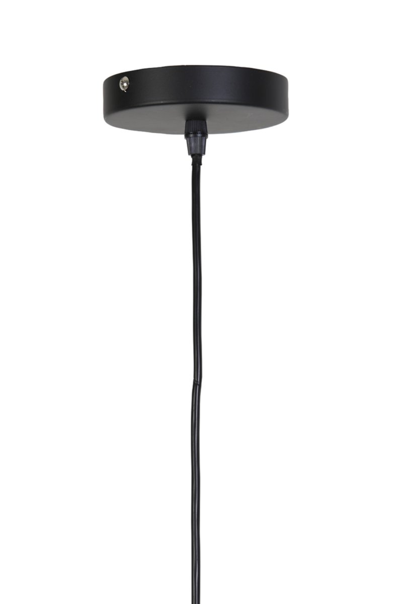 Zwart gevlochten rieten hanglamp Light & Living Tripoli - Afbeelding 6