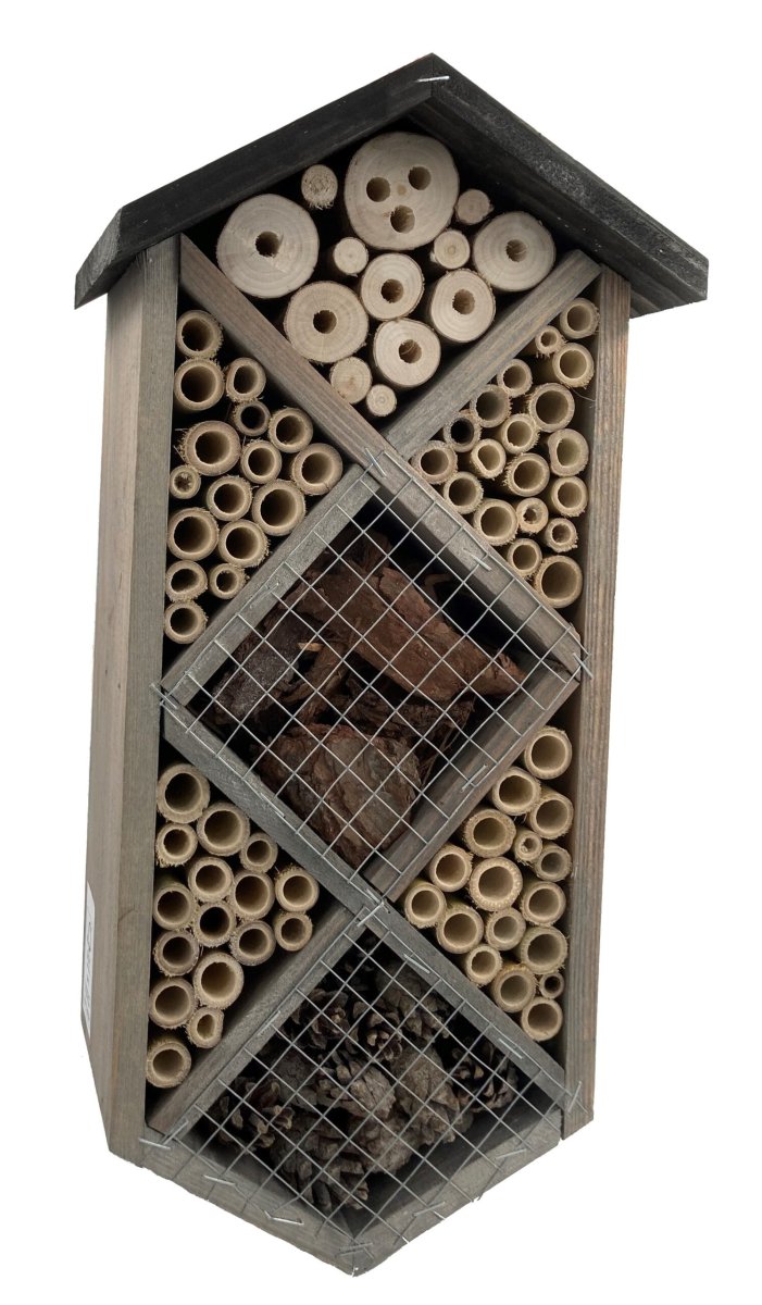 Insectenhotel 7-kamers 17 x 11 x 42 cm. Bijenhotel - Afbeelding 2
