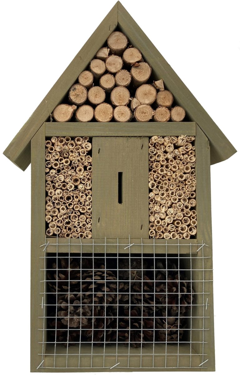 Insectenhotel 26 x 11 x 40 cm – Bijenhotel - Afbeelding 3
