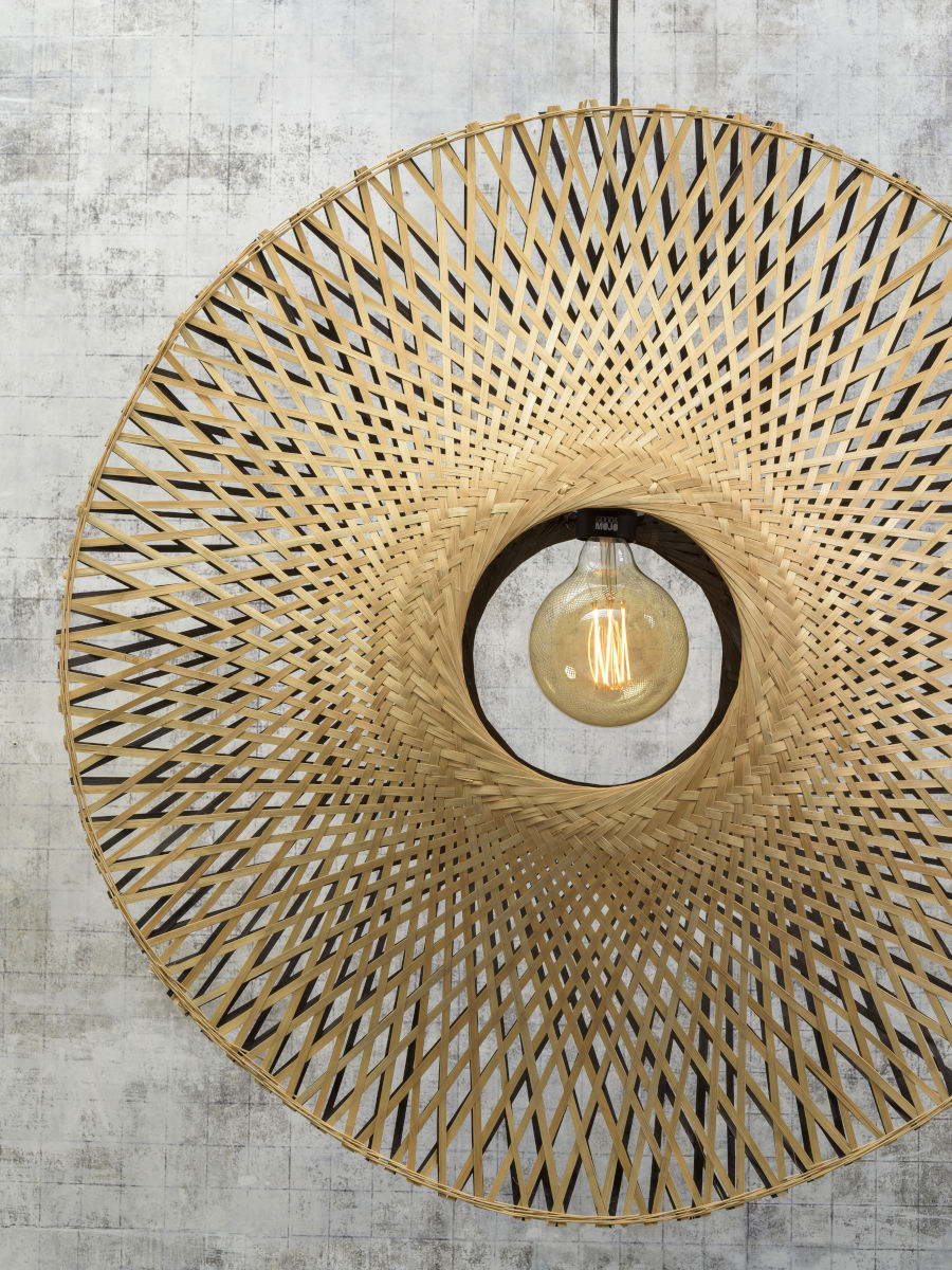 Bamboe bohemien zwart naturel hanglamp GOOD&MOJO Kalimantan - Afbeelding 5