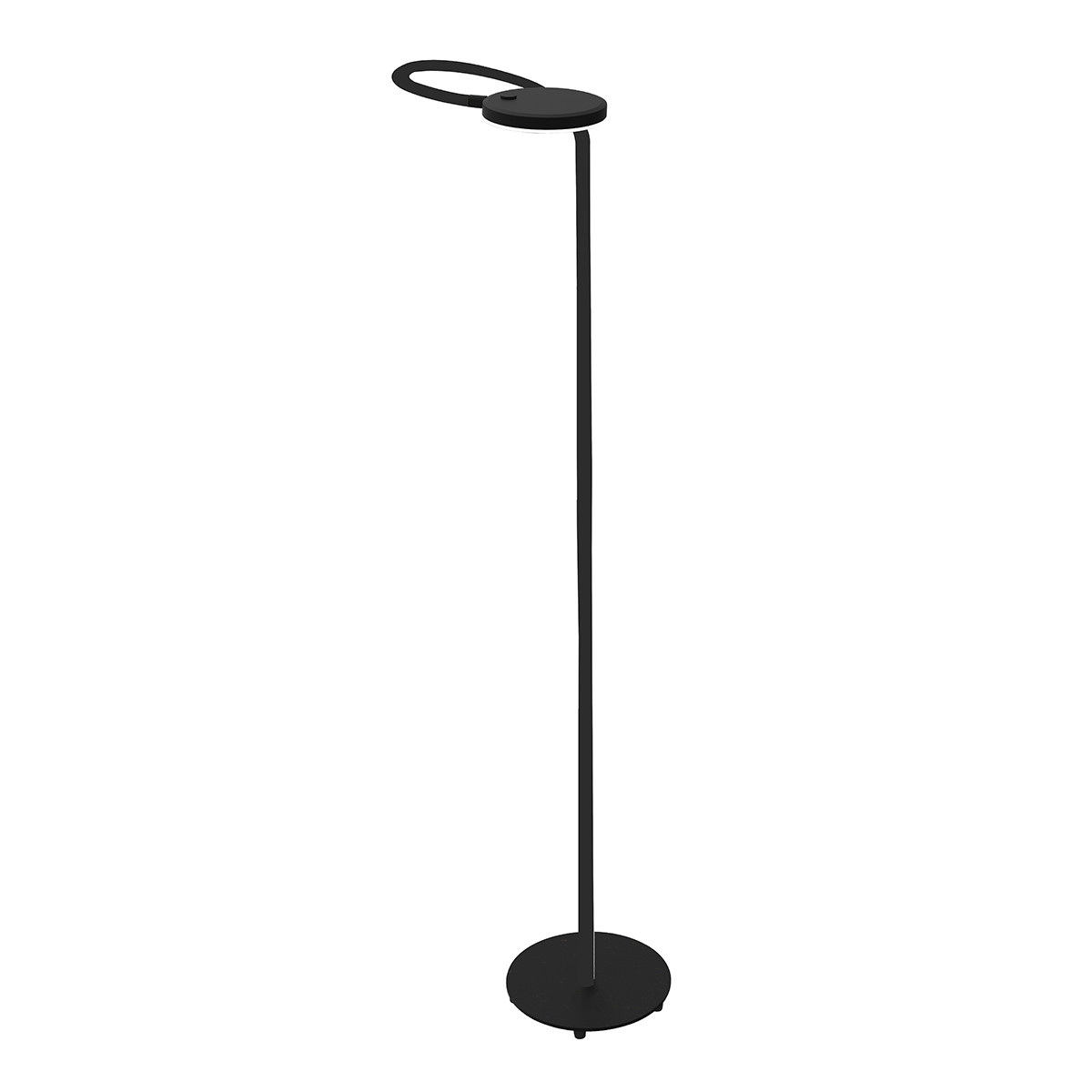Zwarte verstelbare ronde vloerlamp Mexlite Platu - Afbeelding 2