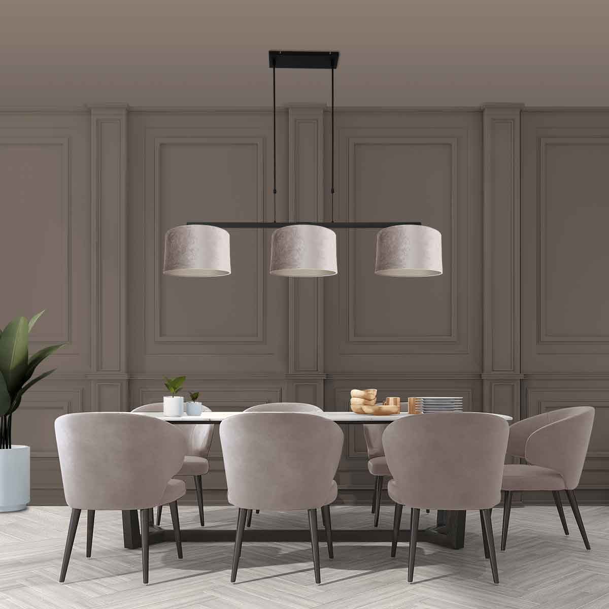 Moderne hanglamp zwart metaal Steinhauer Stang - Afbeelding 4
