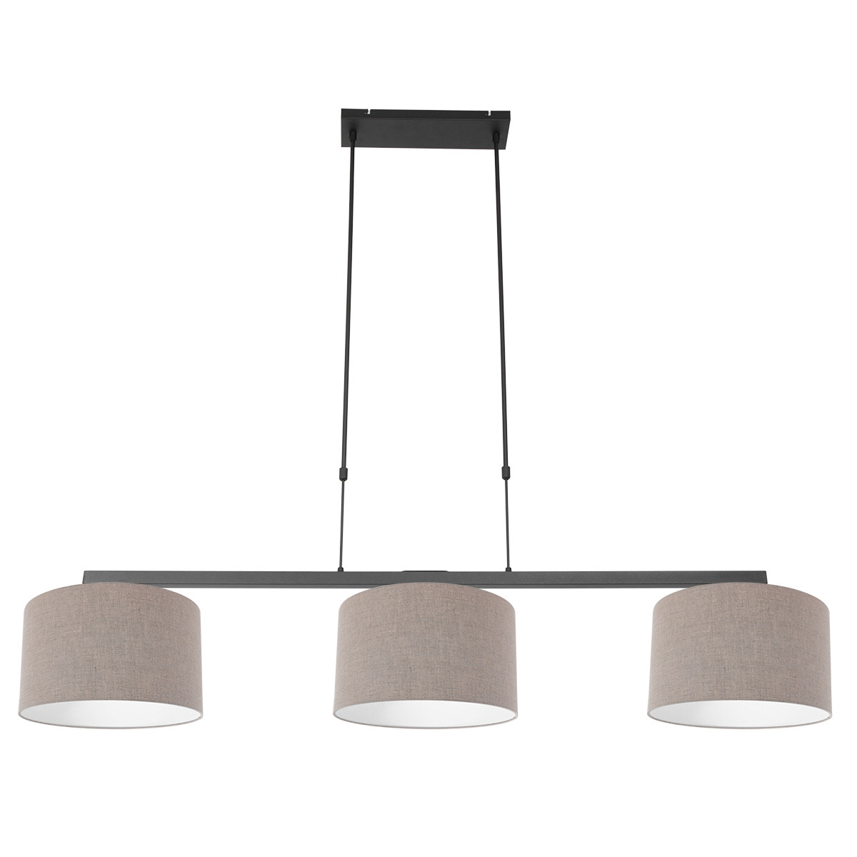 Moderne metalen zwarte hanglamp Steinhauer Stang - Afbeelding 2