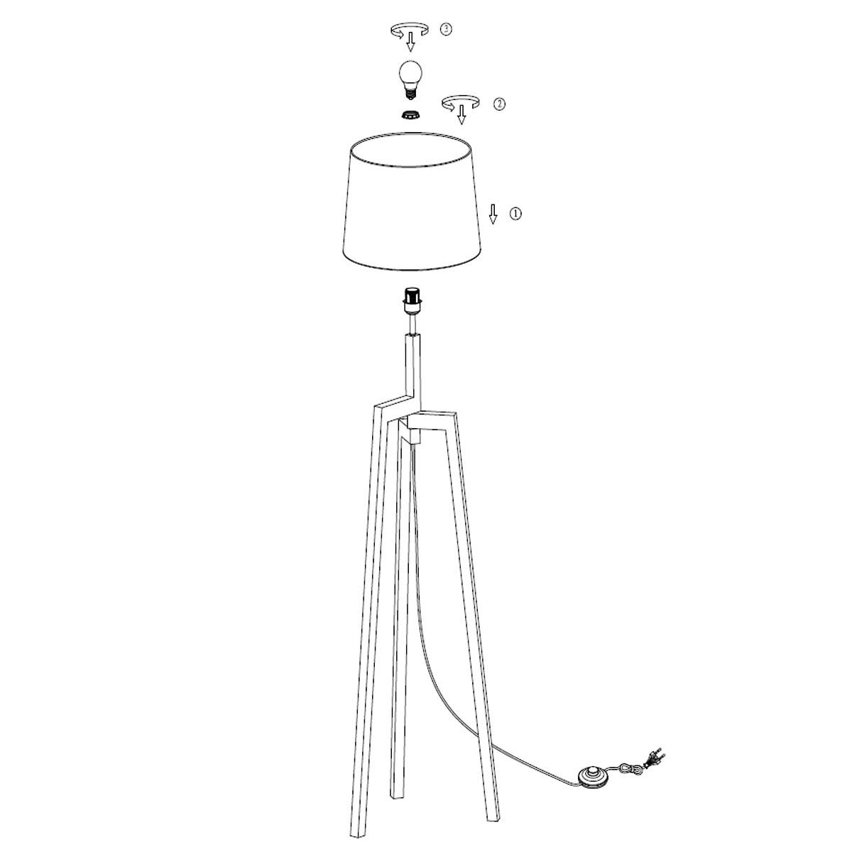 Houten lampenvoet Mexlite Sabi - Afbeelding 9