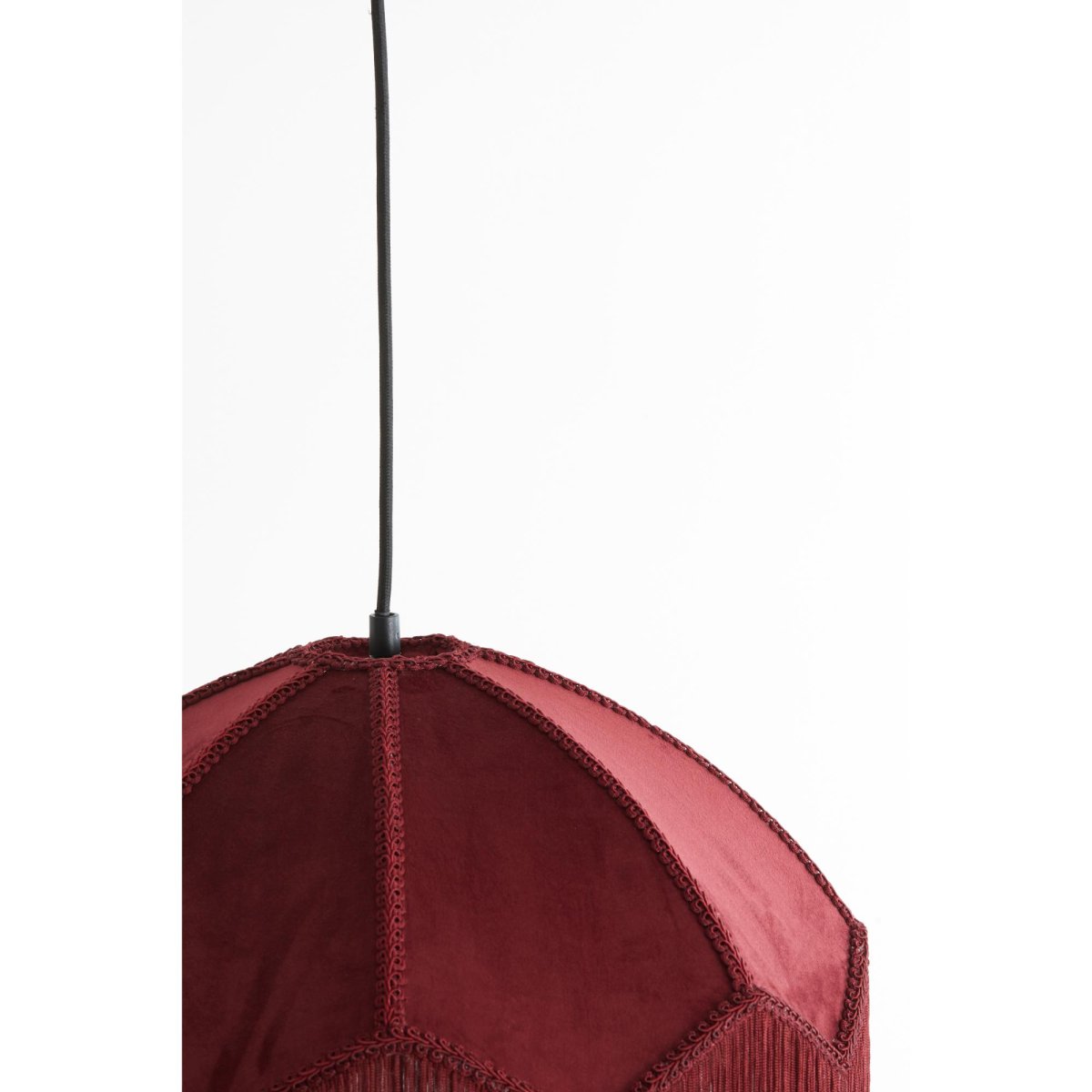 Vintage rode koepel hanglamp velvet Light & Living Malacia - Afbeelding 4