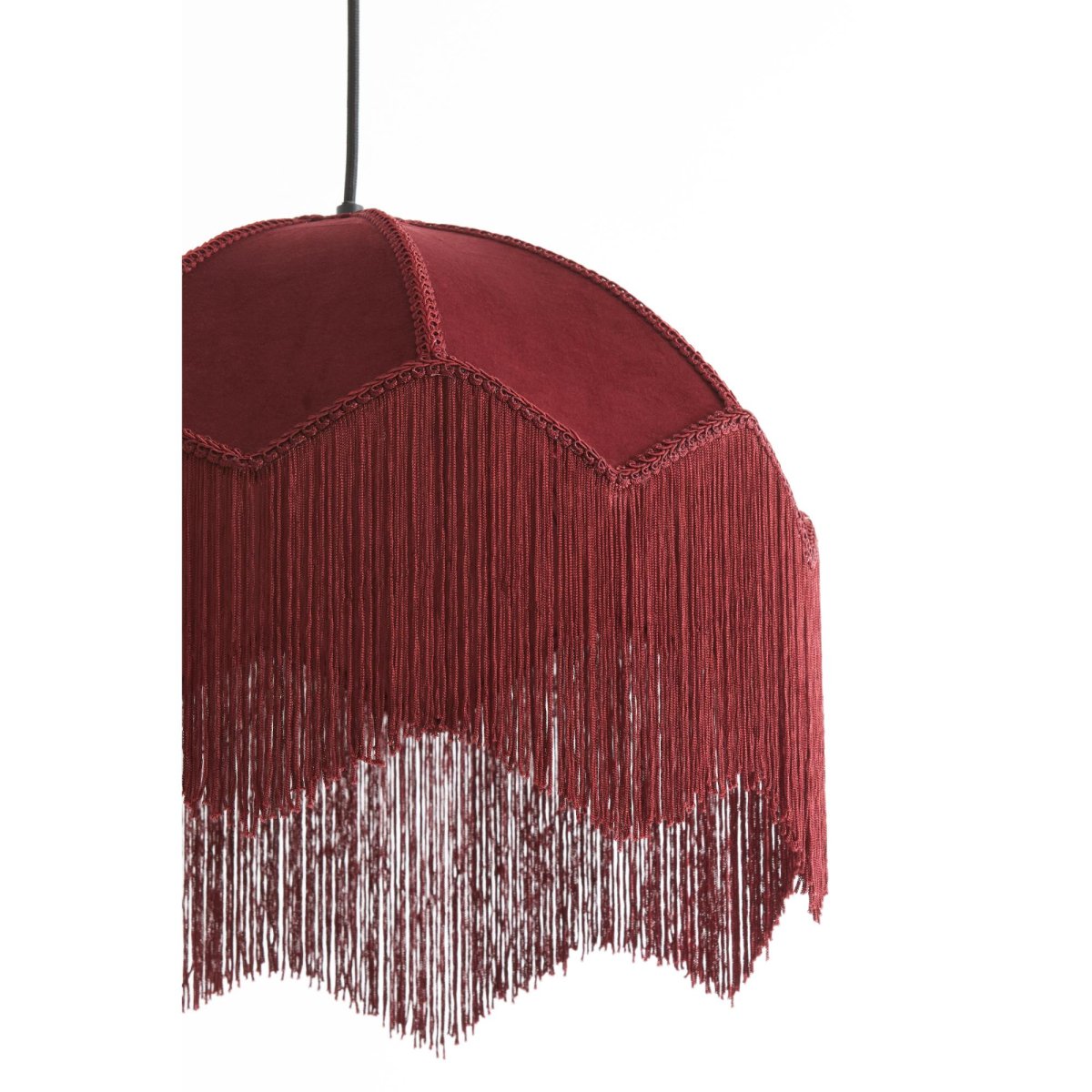Vintage rode koepel hanglamp velvet Light & Living Malacia - Afbeelding 5