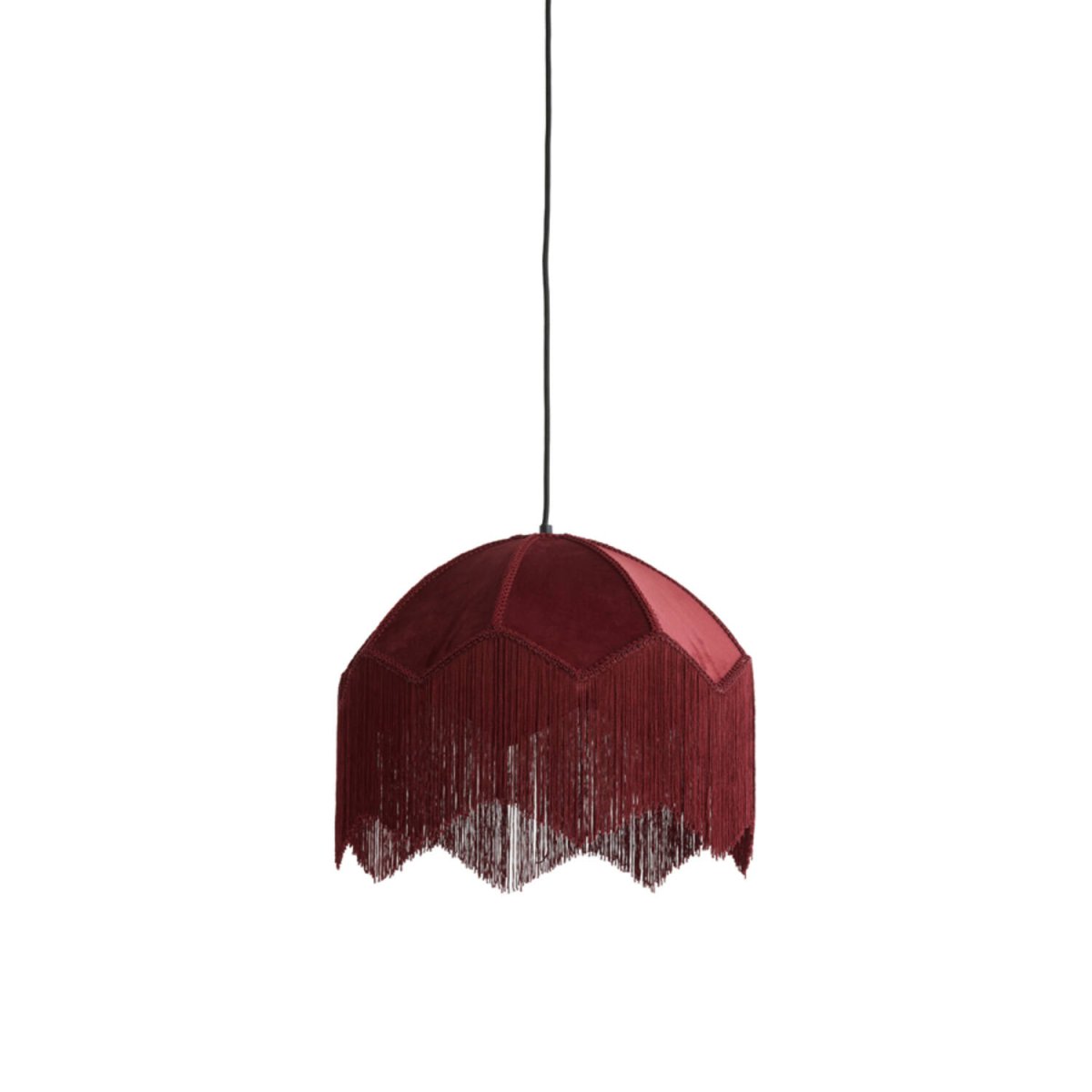 Vintage rode koepel hanglamp velvet Light & Living Malacia - Afbeelding 9