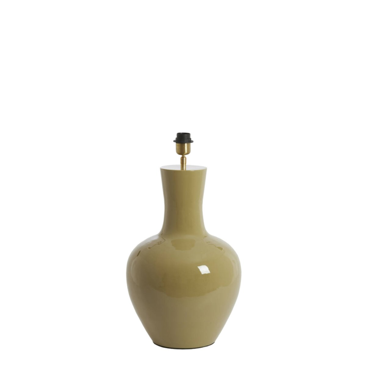 Tafellamp olijfgroen glans natuurlijk en modern Light & Living Nana - Afbeelding 6