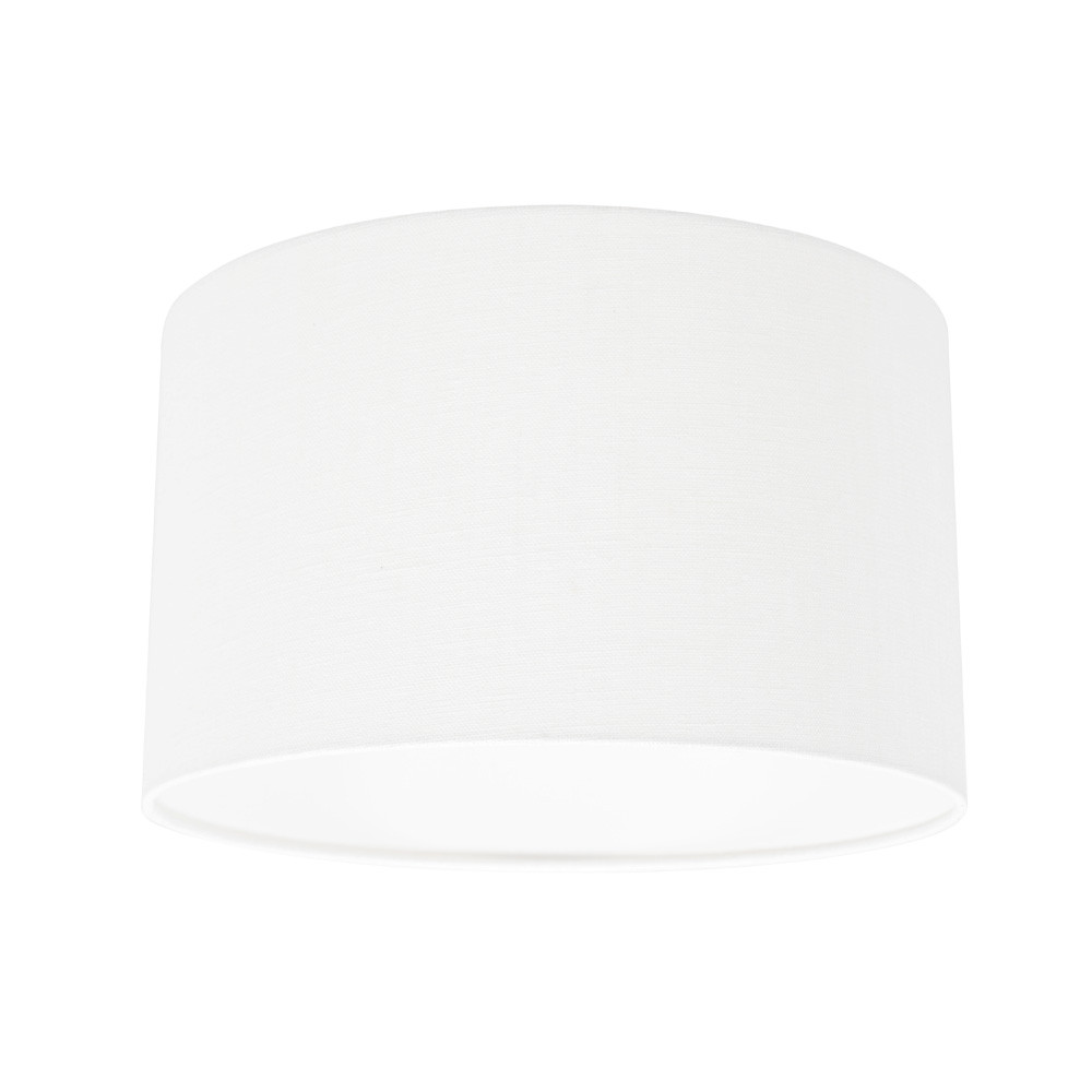 Moderne witte velours lampenkap Steinhauer