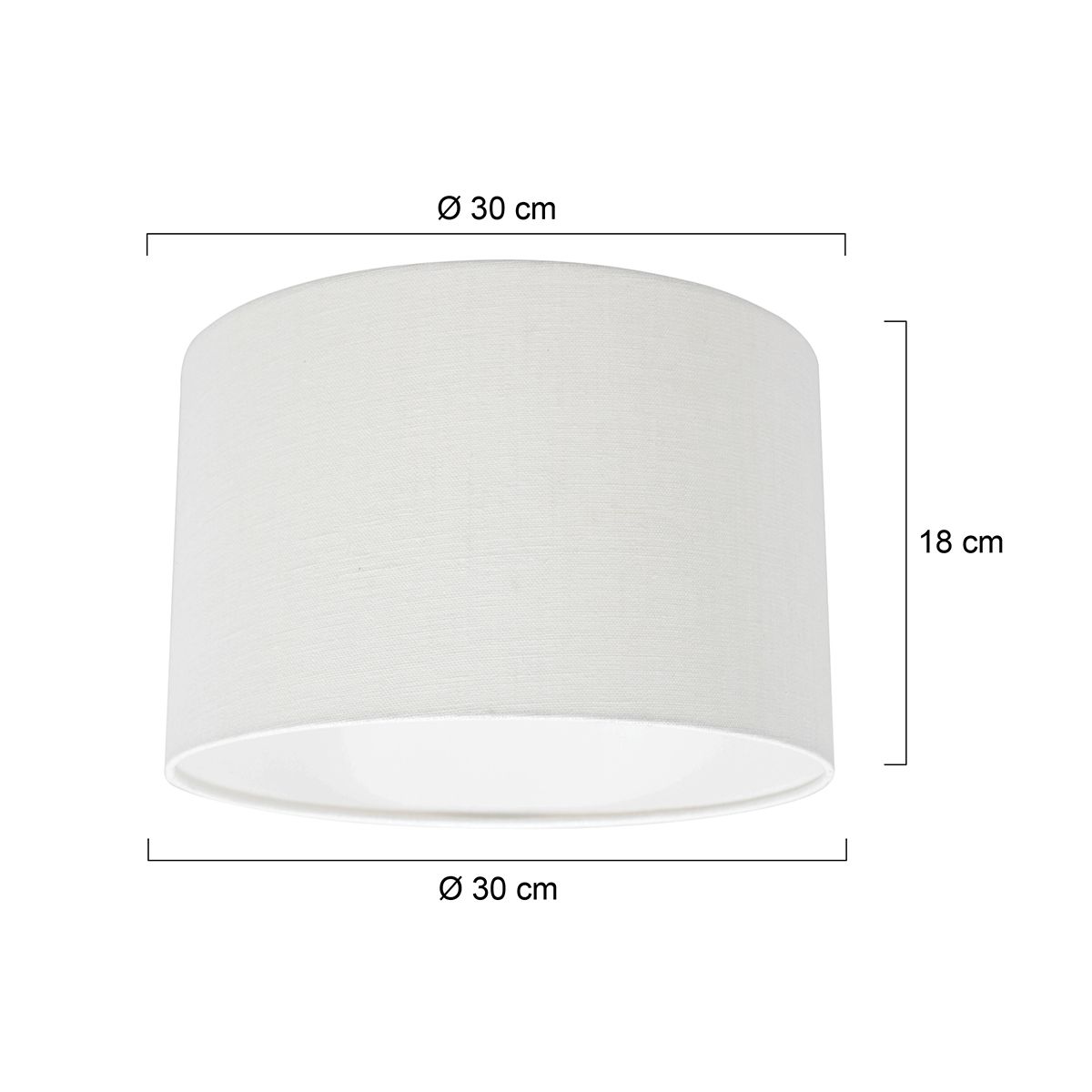 Moderne witte velours lampenkap Steinhauer - Afbeelding 7