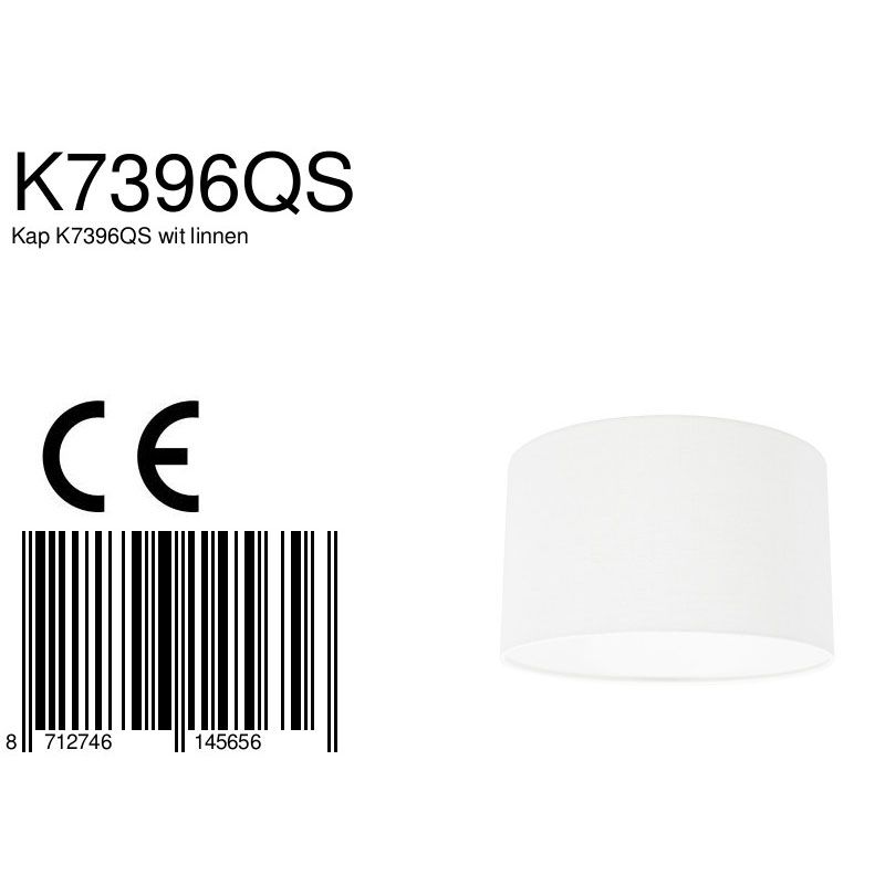 Moderne witte velours lampenkap Steinhauer - Afbeelding 8