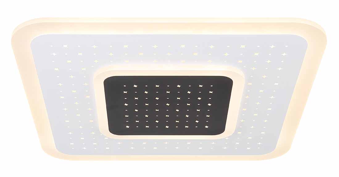 Moderne vierkante plafondlamp wit Globo Gisell - Afbeelding 3