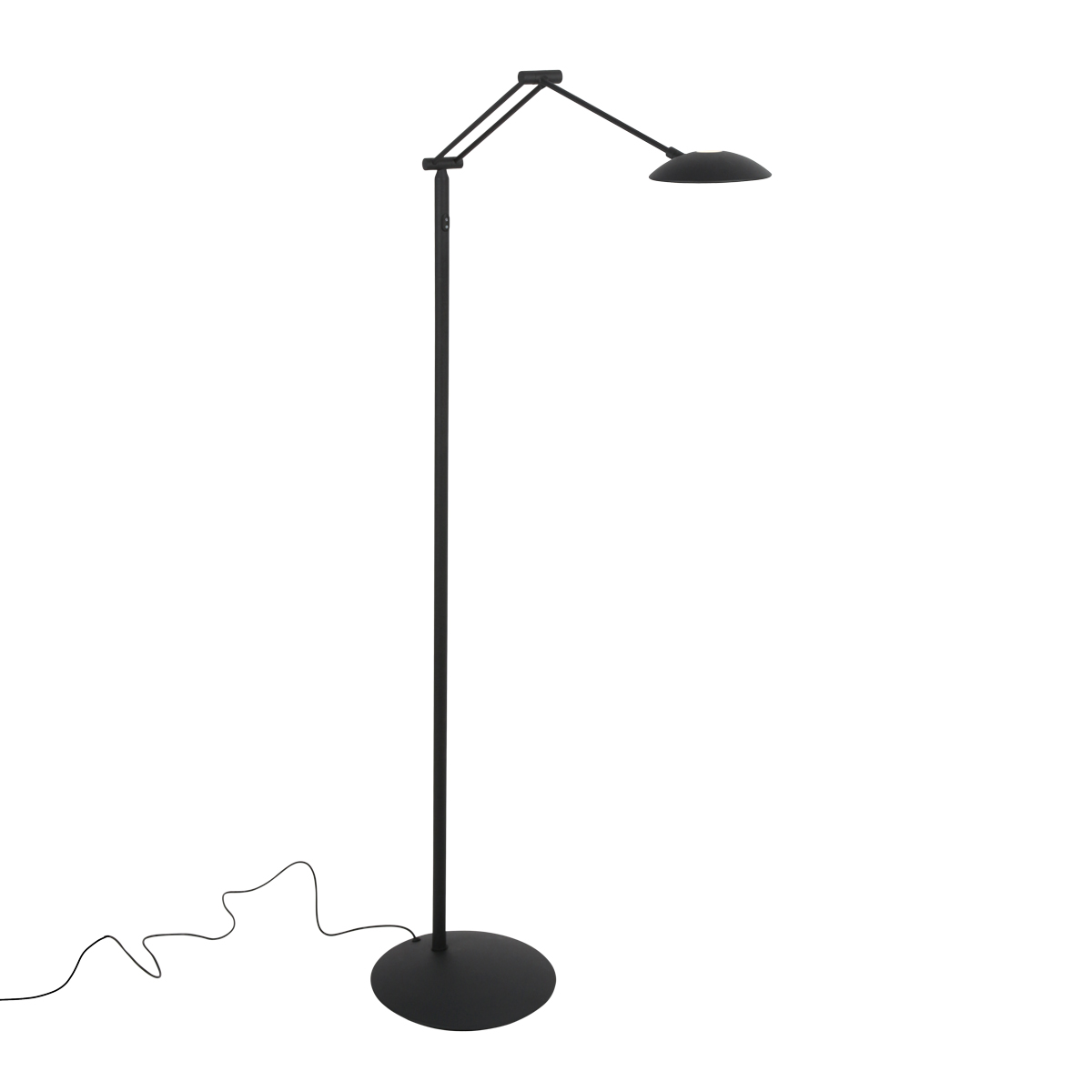 Zwarte leesvloerlamp met 3-punts arm Steinhauer Daphne 2 - Afbeelding 7