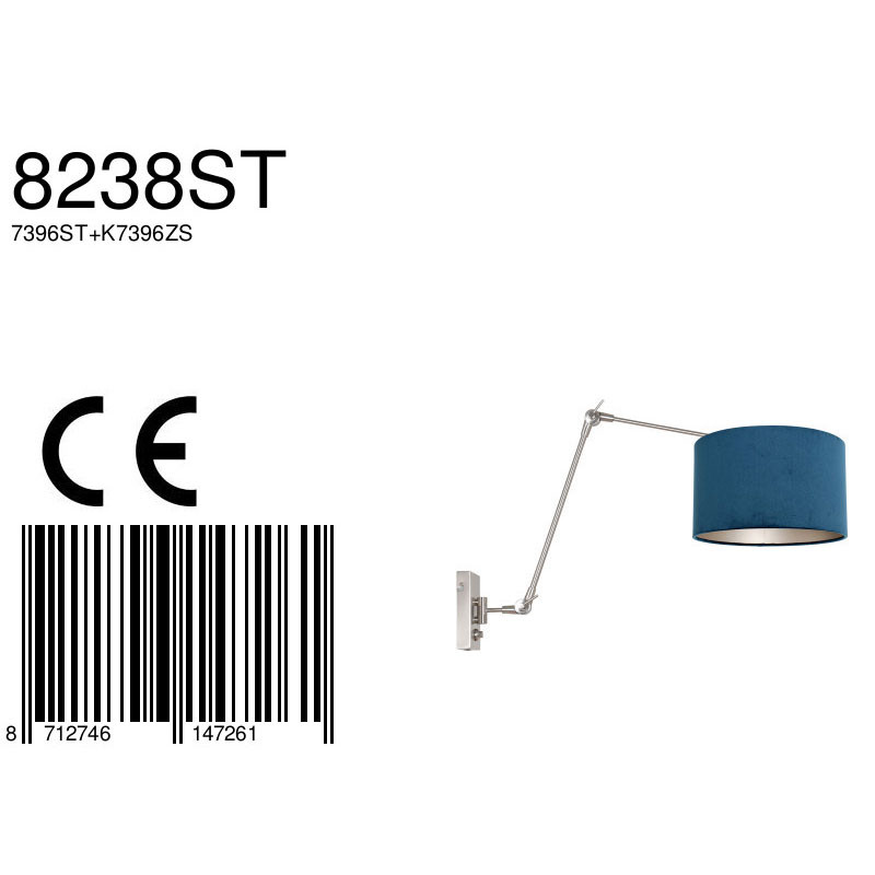 Verstelbare wandlamp Steinhauer Prestige chic - Afbeelding 8