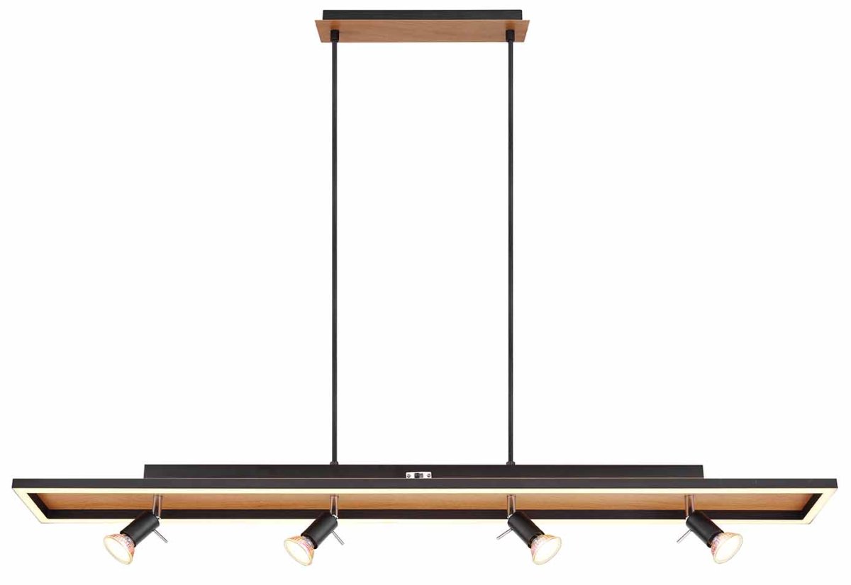 Zwarte hanglamp trapeze Globo Ida - Afbeelding 3