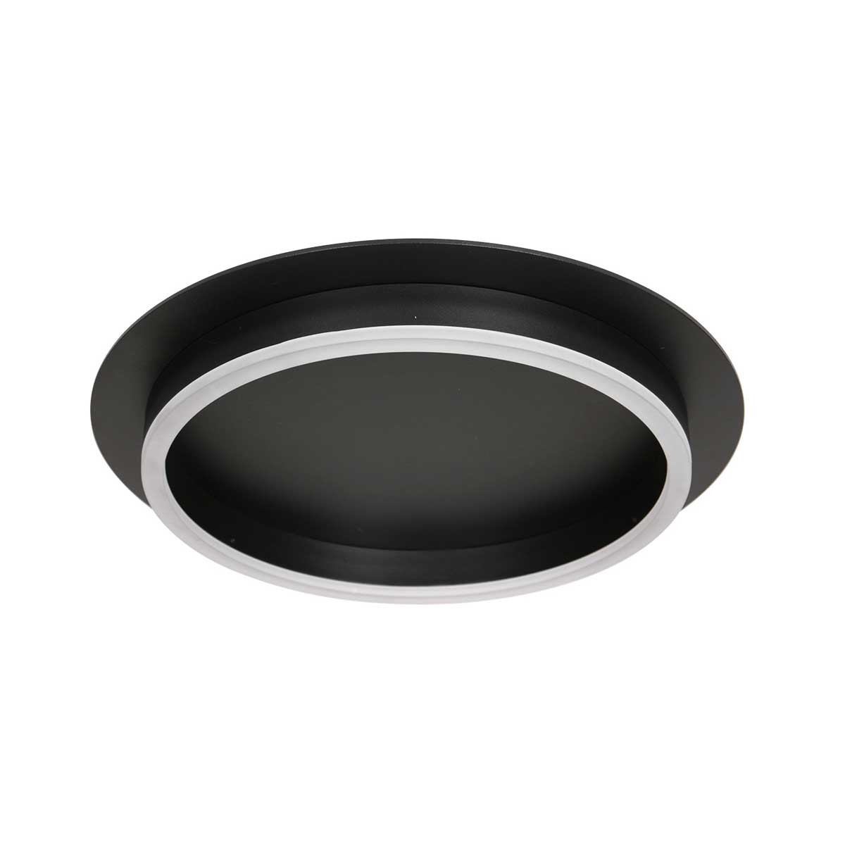 Zwarte plafondlamp met ronde verlichting Steinhauer Ringlux - Afbeelding 3