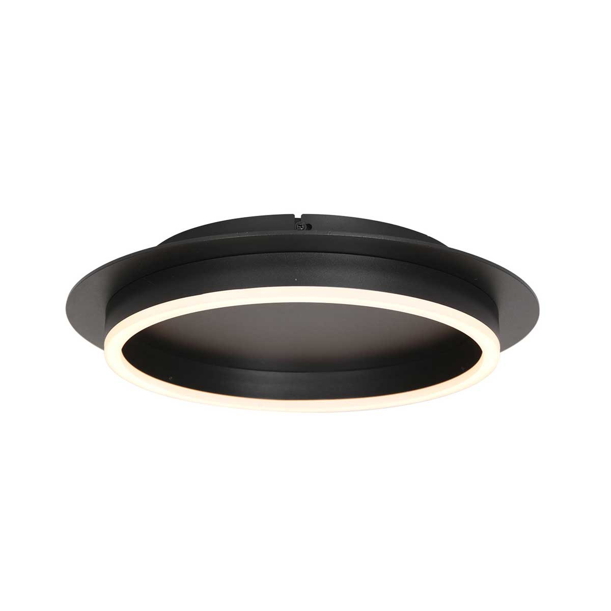 Zwarte plafondlamp met ronde verlichting Steinhauer Ringlux - Afbeelding 2