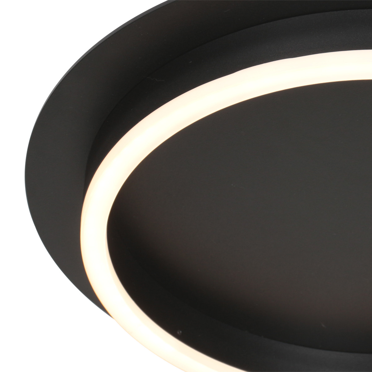 Zwarte plafondlamp met ronde verlichting Steinhauer Ringlux - Afbeelding 5
