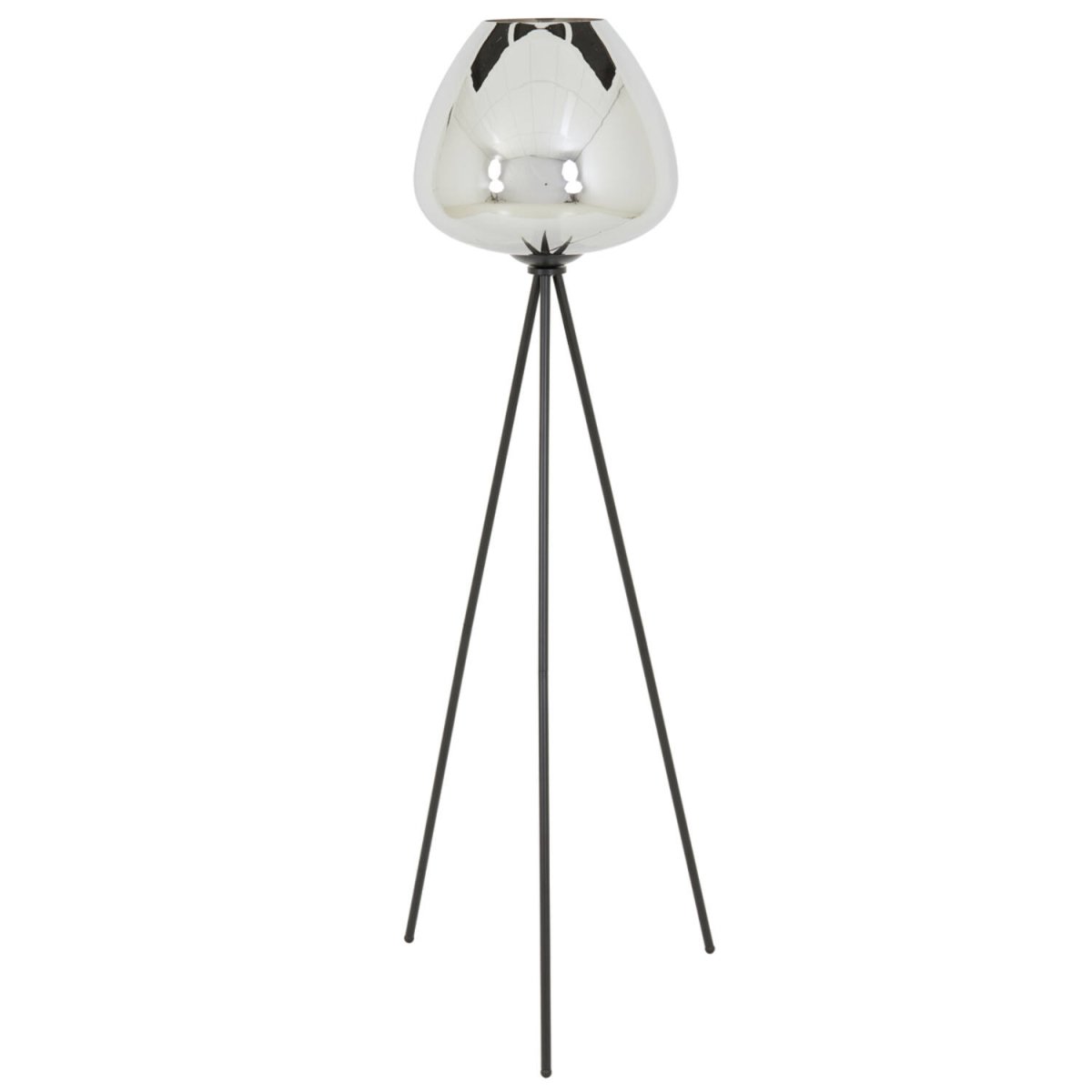 Zwarte vloerlamp modern met glazen bol Light & Living Mayson - Afbeelding 3