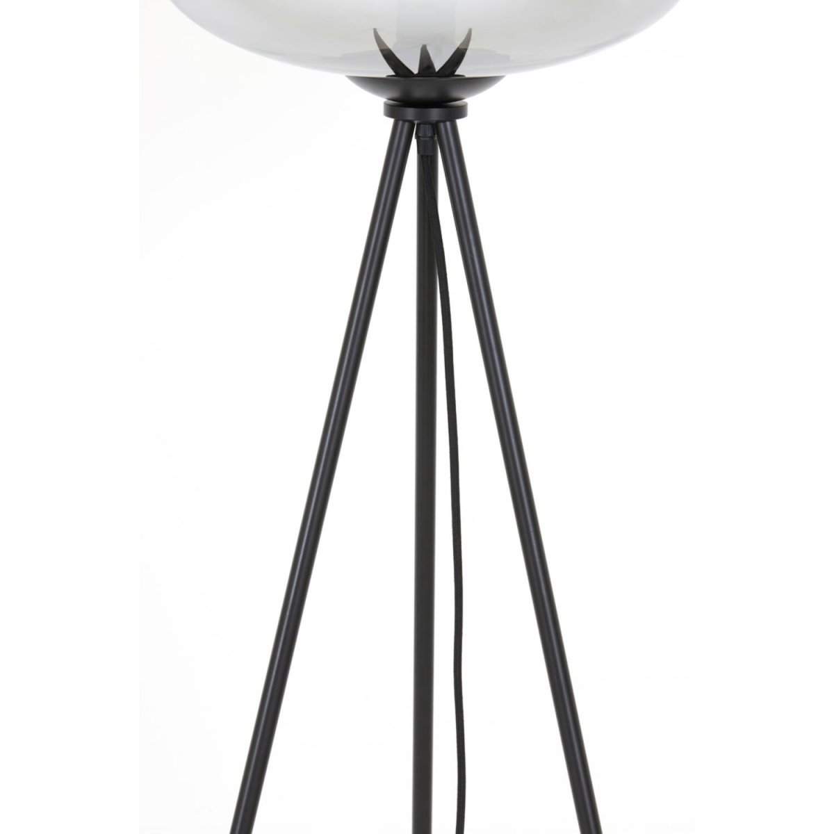 Zwarte vloerlamp modern met glazen bol Light & Living Mayson - Afbeelding 7