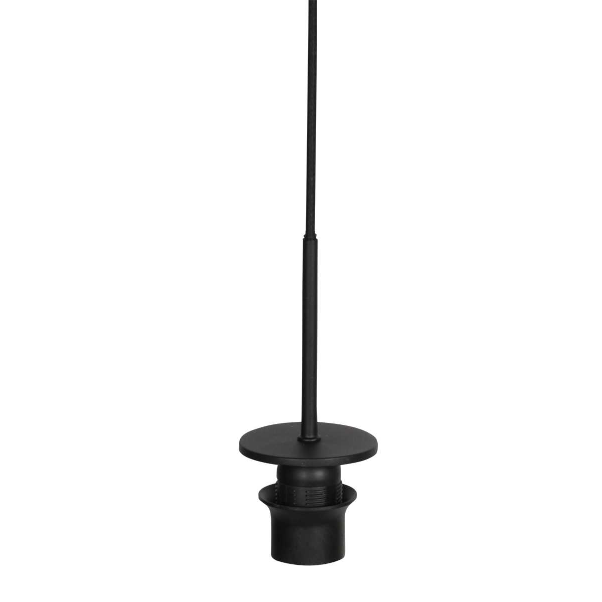 Zwarte hanglamp met vijf hoge touwkappen Mexlite HaloSwap - Afbeelding 5