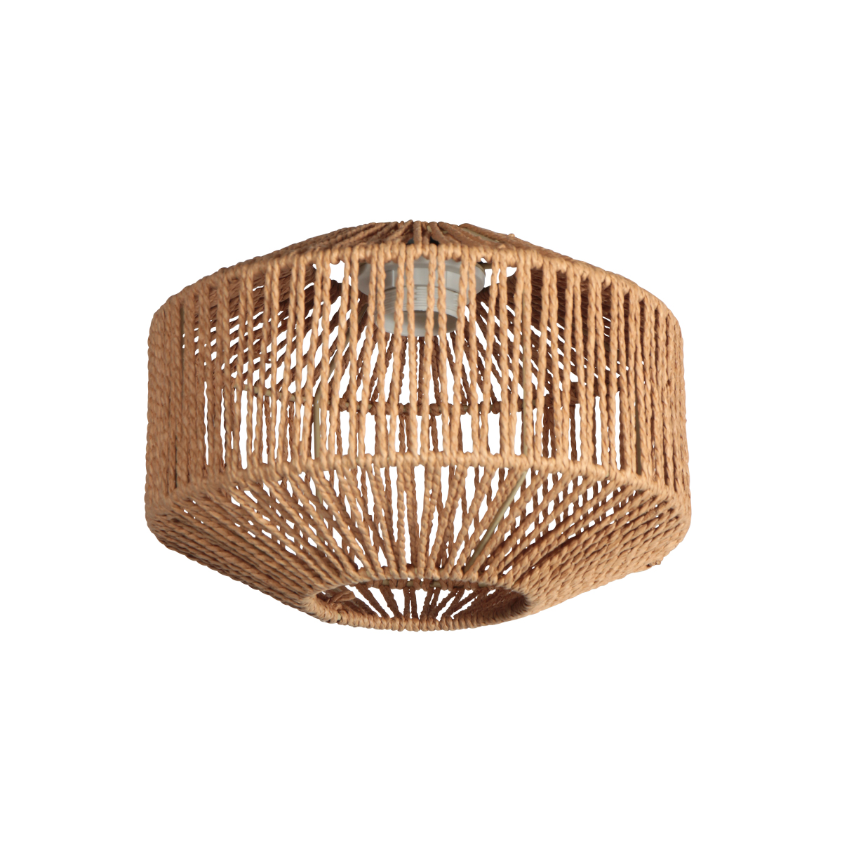 Zwarte hanglamp met vijf hoge touwkappen Mexlite HaloSwap - Afbeelding 7
